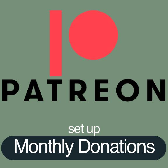 set up monthly donations via our Patreon page
